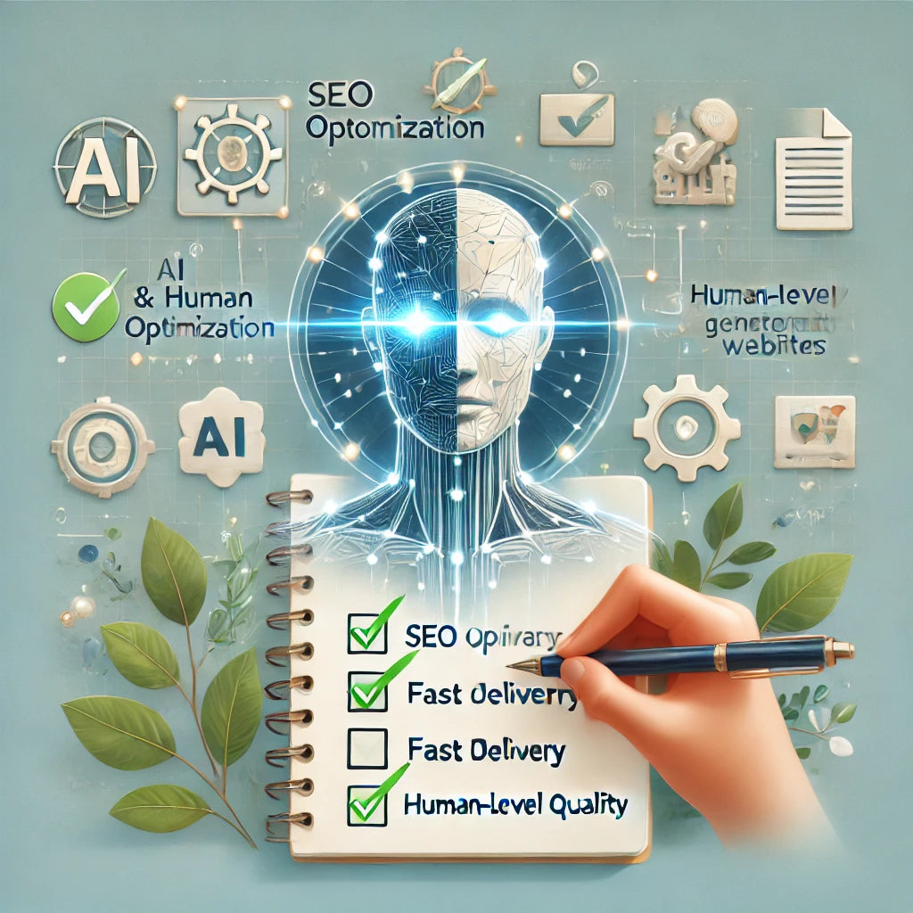 Artikler, blogginnlegg eller tekster til nettside - delvis menneskeskrevet og delvis AI